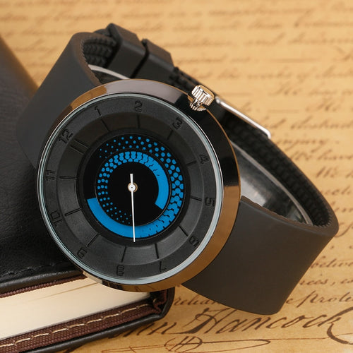 Vintage Man Black-Blue Watch