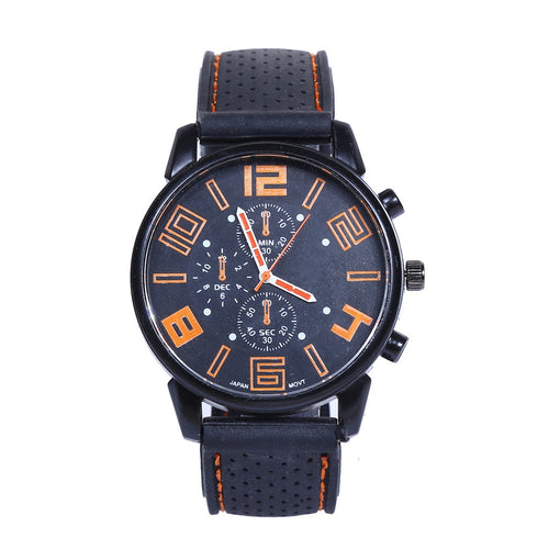 Man Black-Orange Watch